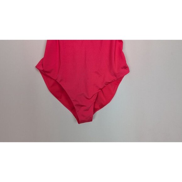 NEW $154 Trina Turk 10 Pink Solid Monaco Strappy One-Piece Swimsuit Swim Beach - Picture 11 of 14